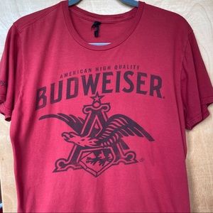 Budweiser Red Graphic Tee Shirt Medium
